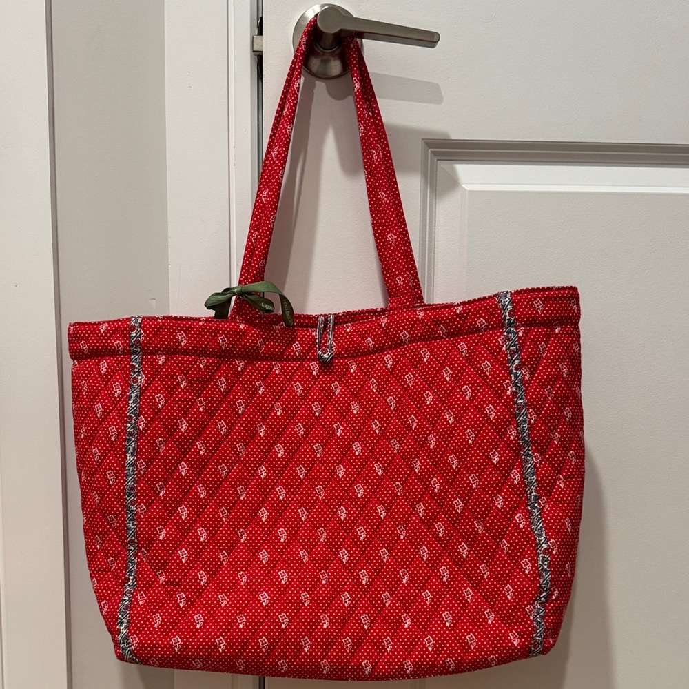 Vera Bradley Red Quilted Tote
